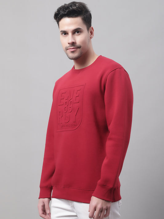 Cantabil Men Maroon Sweatshirt (7089024729227)