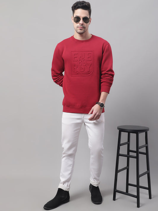 Cantabil Men Maroon Sweatshirt (7089024729227)