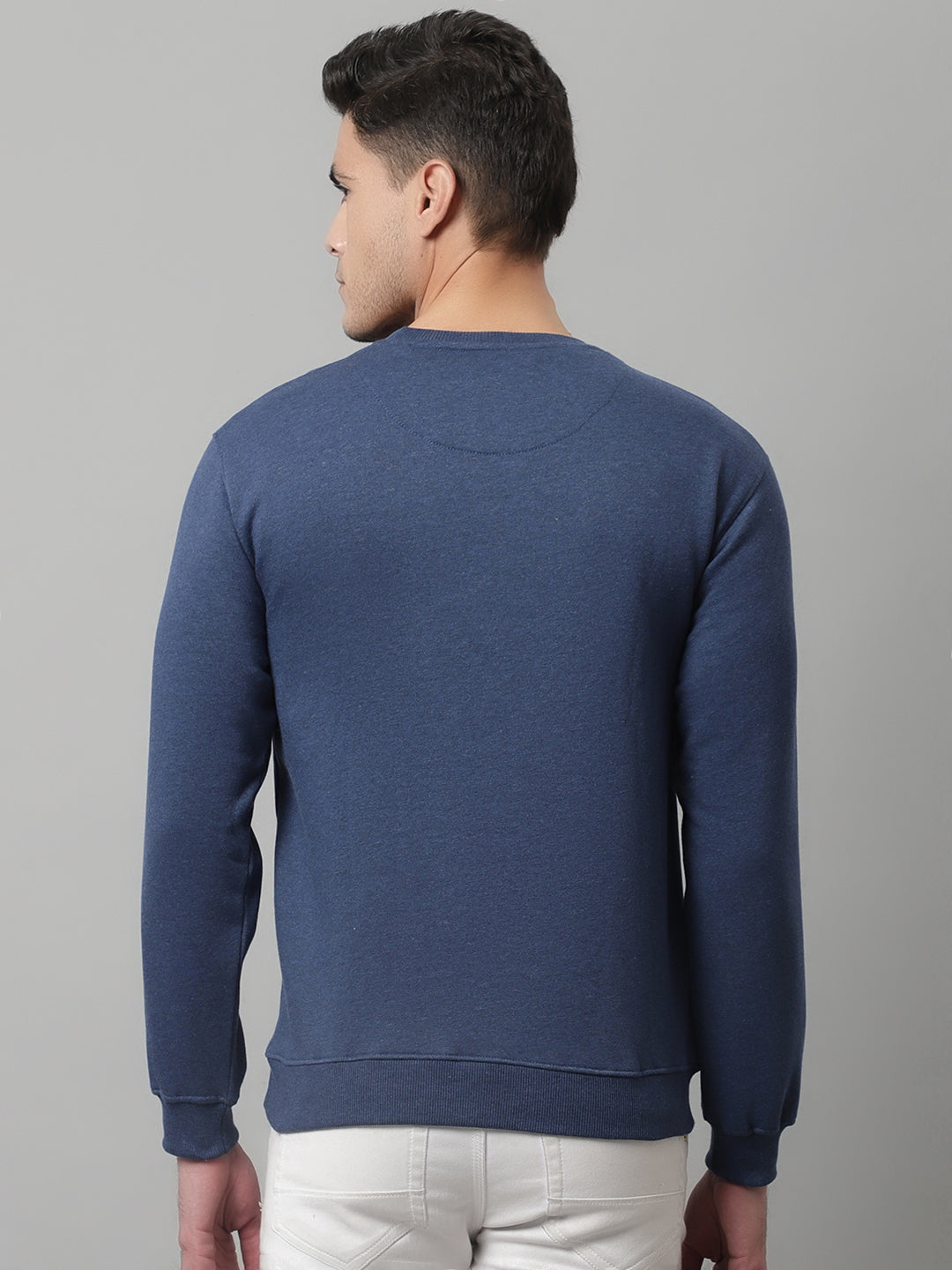 Cantabil Mens Indigo Melange Sweatshirt (7047816216715)