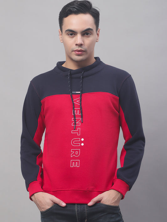 Cantabil Men Red Sweatshirts (7091566215307)