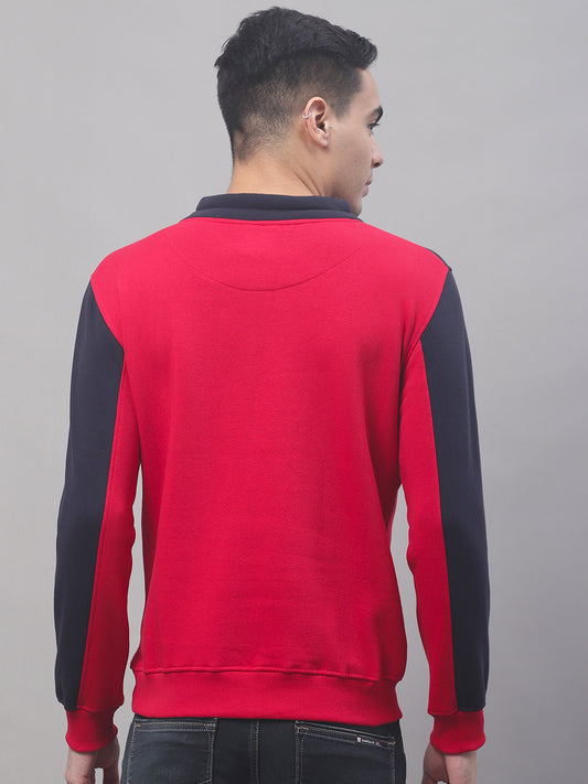 Cantabil Men Red Sweatshirts (7091566215307)