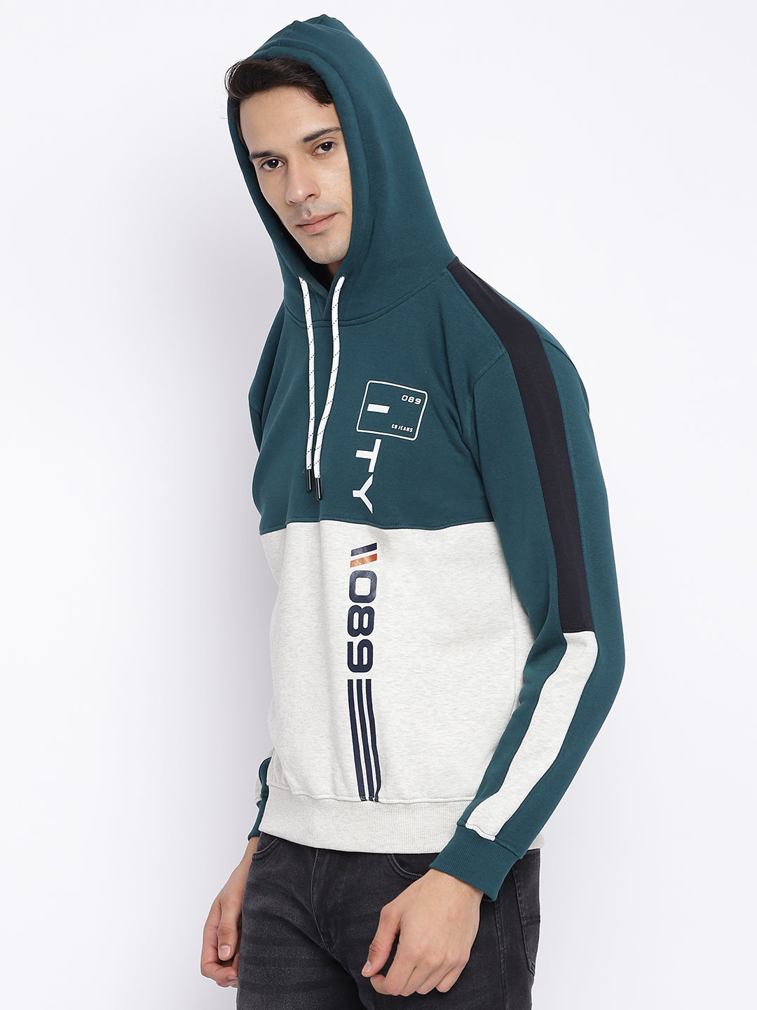 Cantabil Men Teal Sweatshirt (7046751486091)