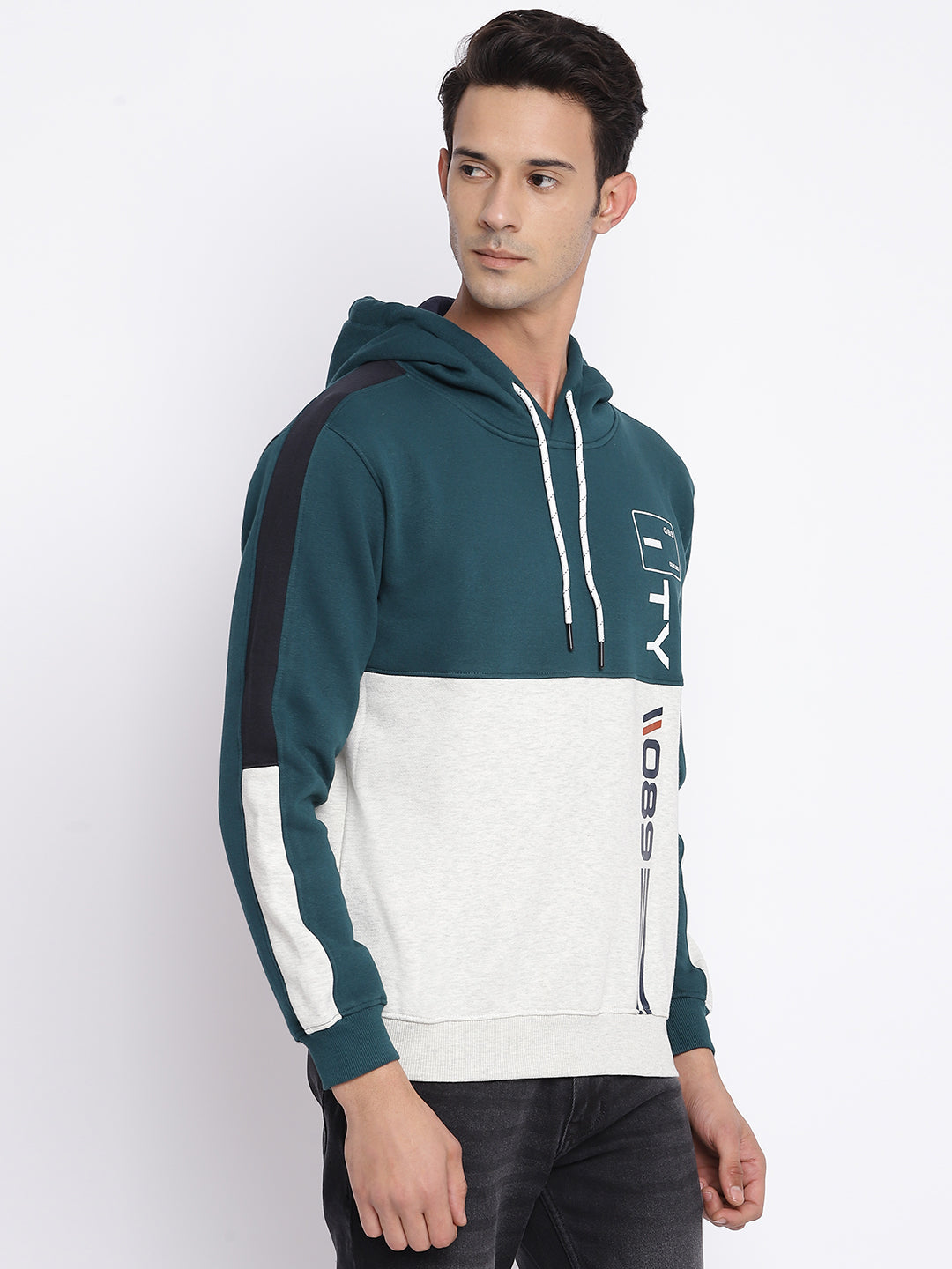 Cantabil Men Teal Sweatshirt (7046751486091)