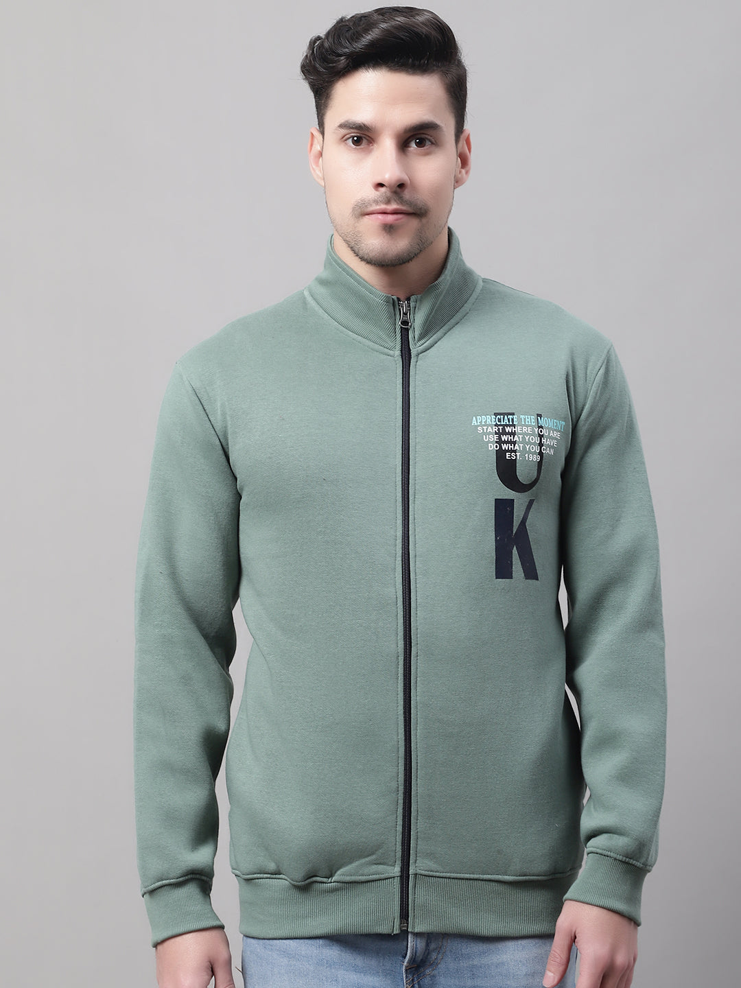 Cantabil Men Green Sweatshirt (7089029677195)