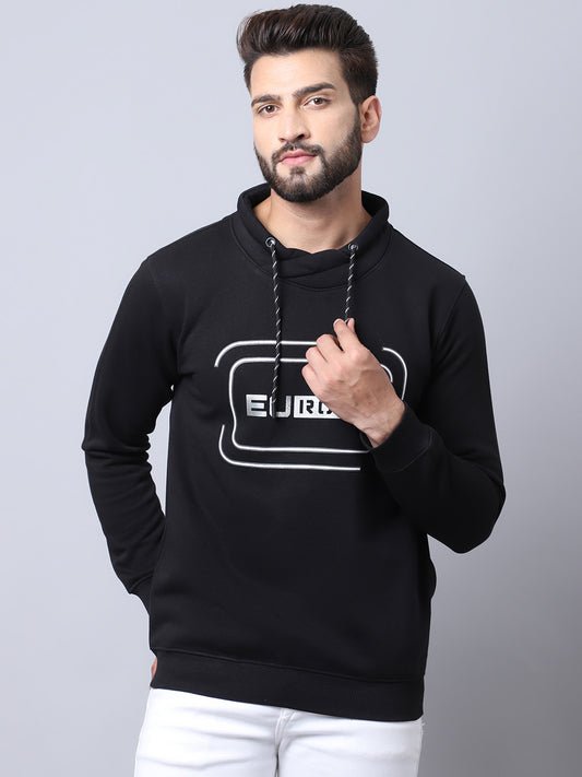 Cantabil Black Sweatshirt for Men's (7018466836619)