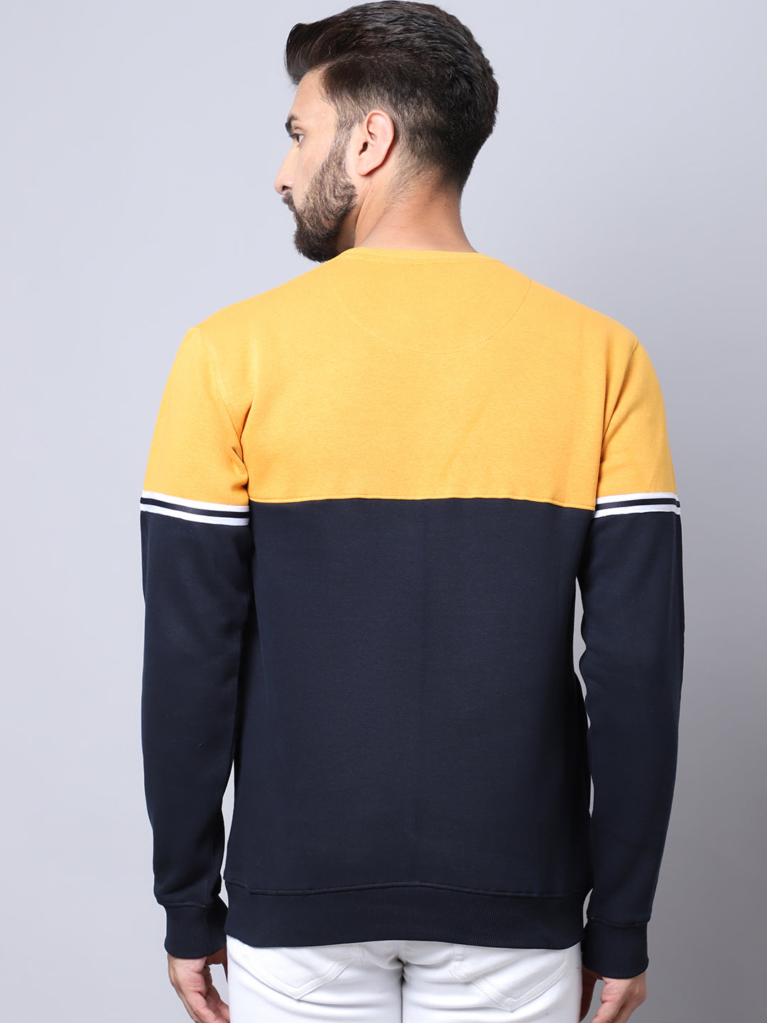 Cantabil Mustard Sweatshirt for Men's (7018470375563)