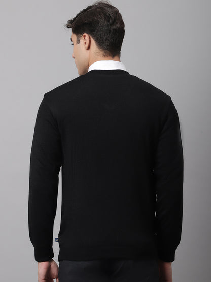 Cantabil  Men Black Sweater (7045130485899)