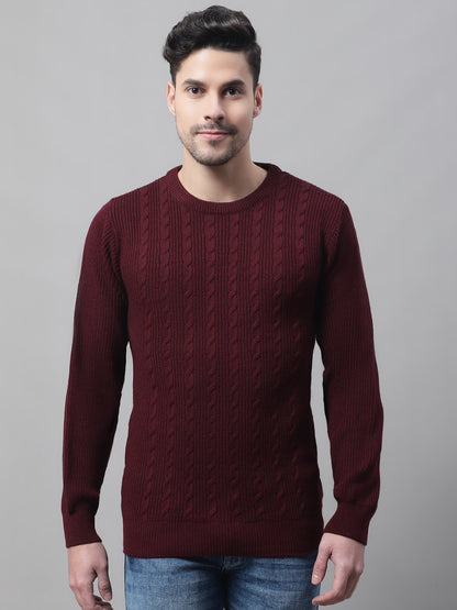 Cantabil Men Maroon Sweater (7087829778571)