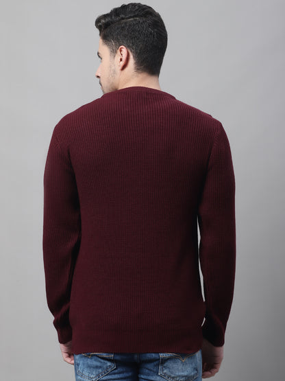 Cantabil Men Maroon Sweater (7087829778571)