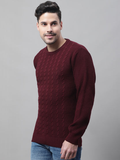 Cantabil Men Maroon Sweater (7087829778571)