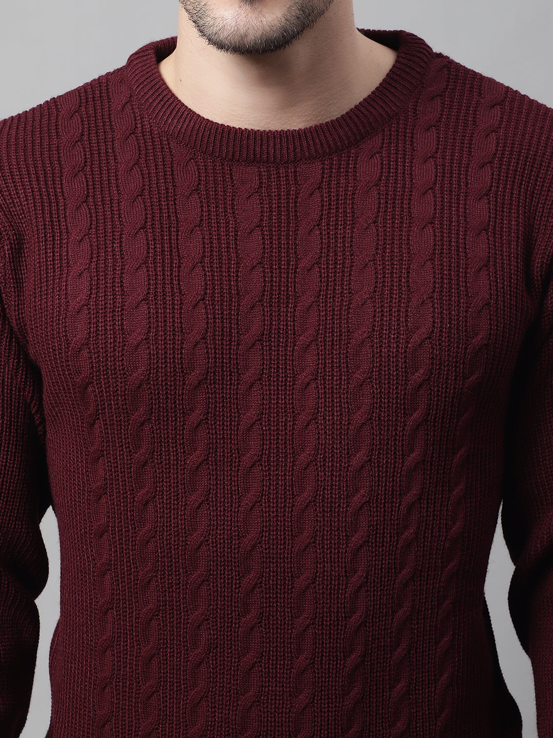 Cantabil Men Maroon Sweater (7087829778571)