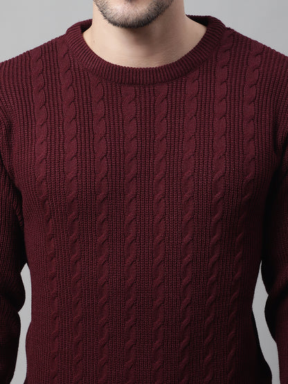 Cantabil Men Maroon Sweater (7087829778571)