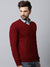 Cantabil Mens Maroon Sweater (7031660085387)