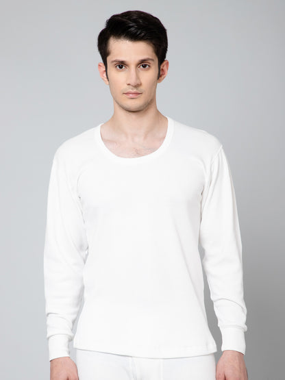 Cantabil Men Off White Thermal Top (7059030081675)