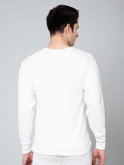 Cantabil Men Off White Thermal Top (7059030081675)