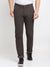 Cantabil Men Brown Cotton Blend Checkered Regular Fit Casual Trouser (6732563218571)