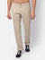 Cantabil Men Beige Cotton Blend Solid Regular Fit Casual Trouser (6930274910347)