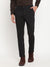 Cantabil Men Black Cotton Blend Solid Regular Fit Casual Trouser (6794735747211)