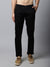 Cantabil Men Black Cotton Blend Self Design Regular Fit Casual Trouser (7048356102283)