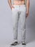 Cantabil Men Grey Cotton Blend Checkered Regular Fit Casual Trouser (7018605609099)