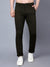 Cantabil Men Green Cotton Blend Self Design Regular Fit Casual Trouser (7089776263307)