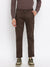 Cantabil Men Green Cotton Blend Self Design Regular Fit Casual Trouser (7047347634315)