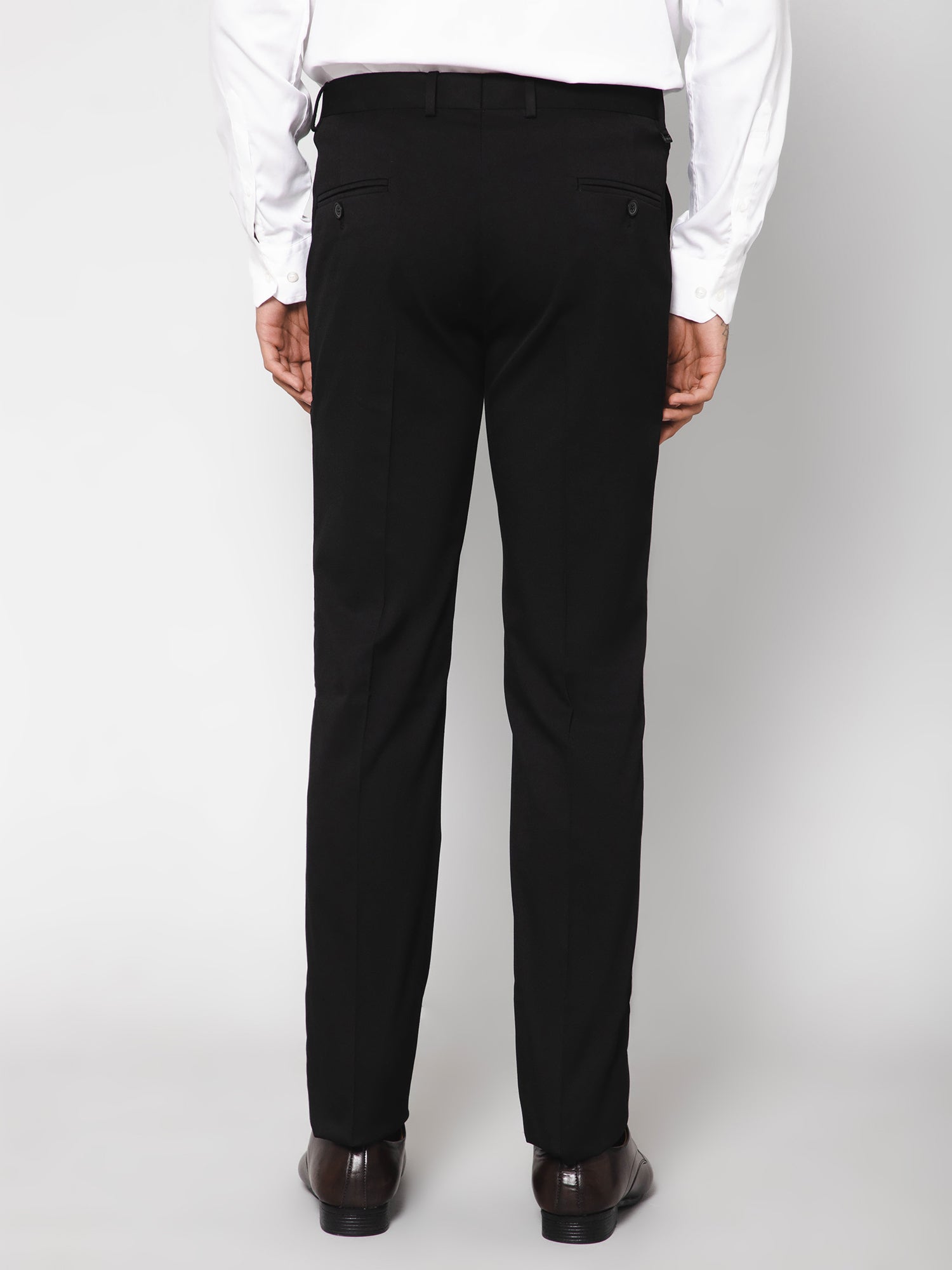 Cantabil Men Black Trouser (7113783148683)