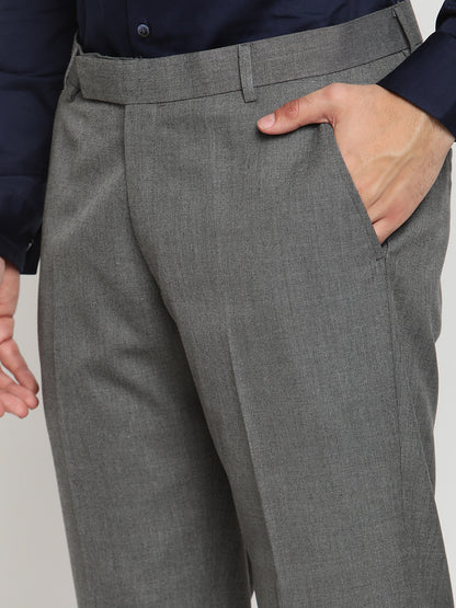 Cantabil Men's Grey Formal Trousers (6794638065803)