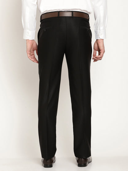 Cantabil Men's Black Formal Trousers (6829065928843)