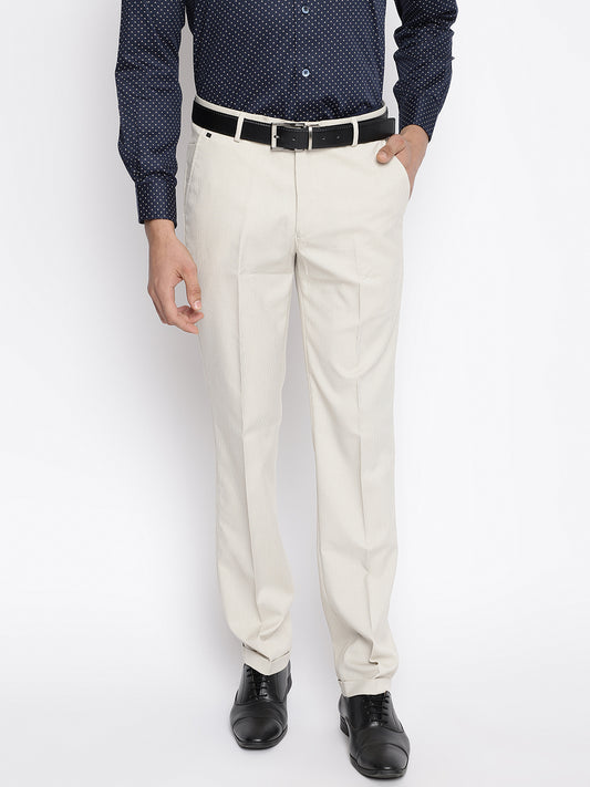 Cantabil Men  Beige Trouser (7047328956555)