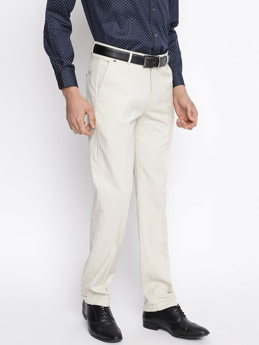 Cantabil Men  Beige Trouser (7047328956555)