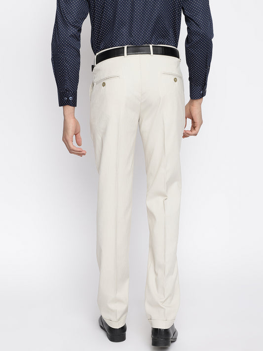 Cantabil Men  Beige Trouser (7047328956555)