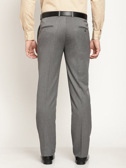 Cantabil Men's Grey Formal Trousers (6829063405707)