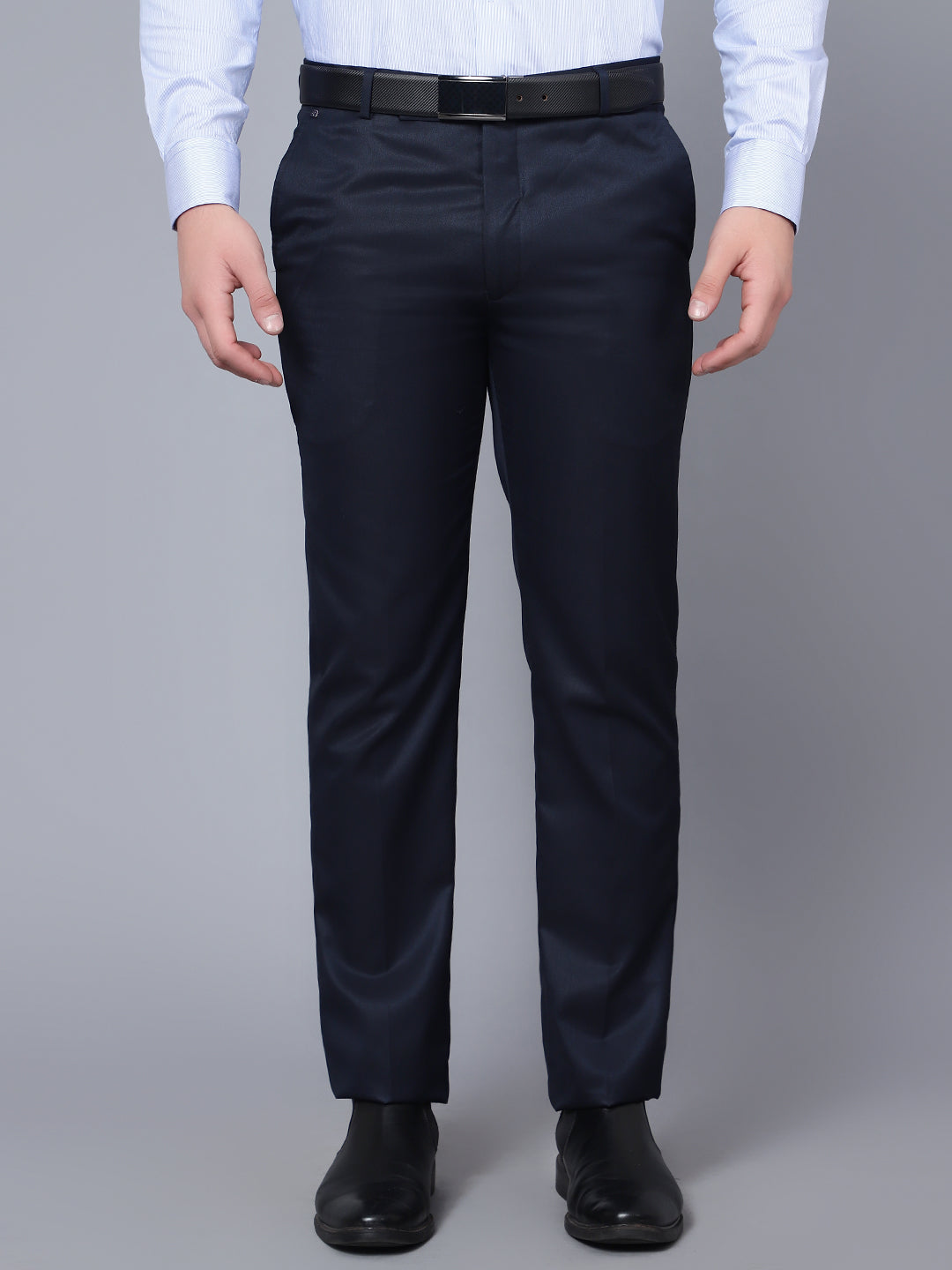 Cantabil Men Navy Trouser (7089823056011)