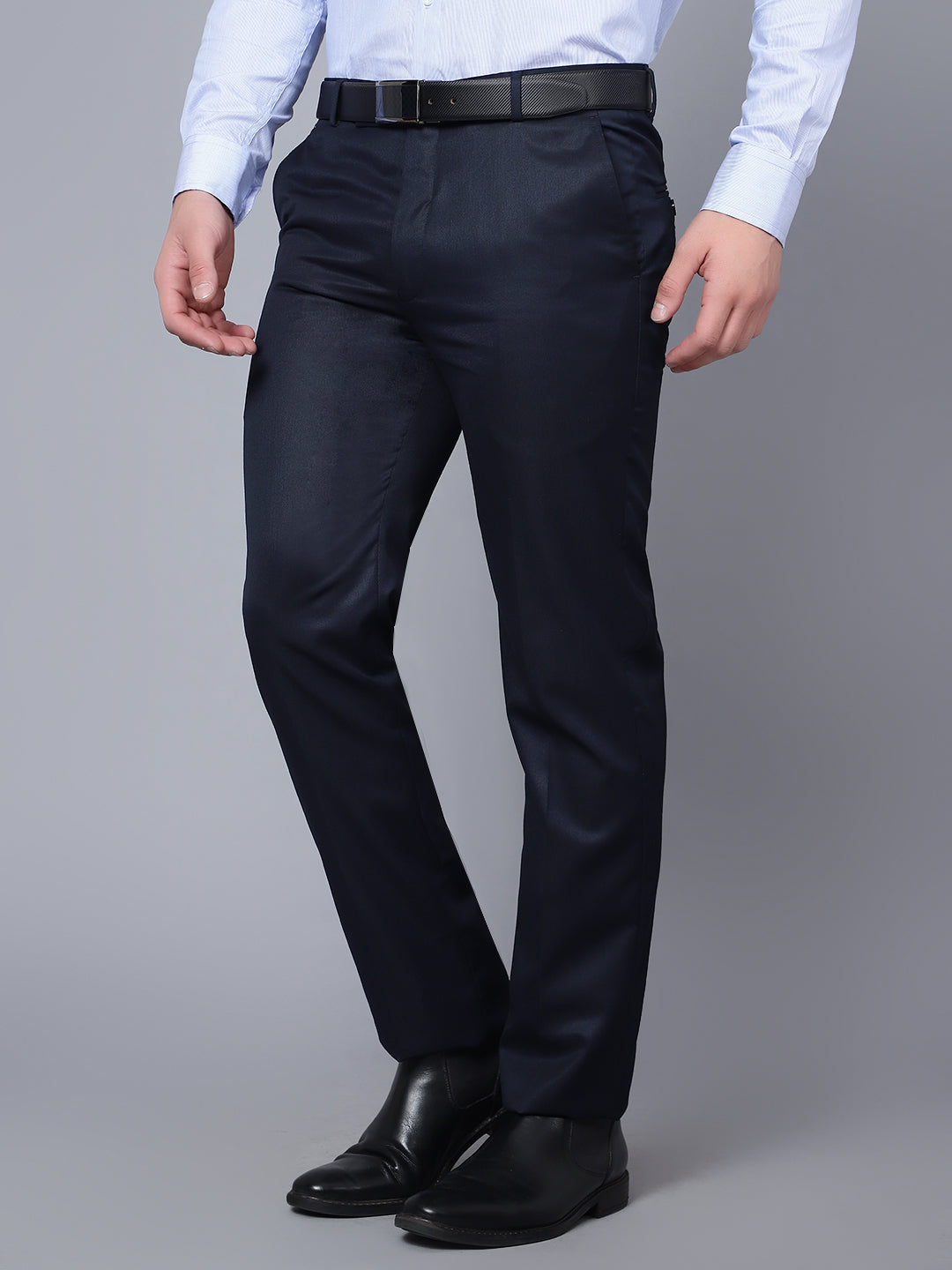 Cantabil Men Navy Trouser (7089823056011)