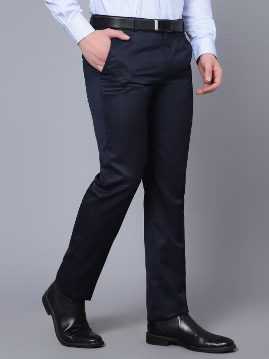 Cantabil Men Navy Trouser (7089823056011)