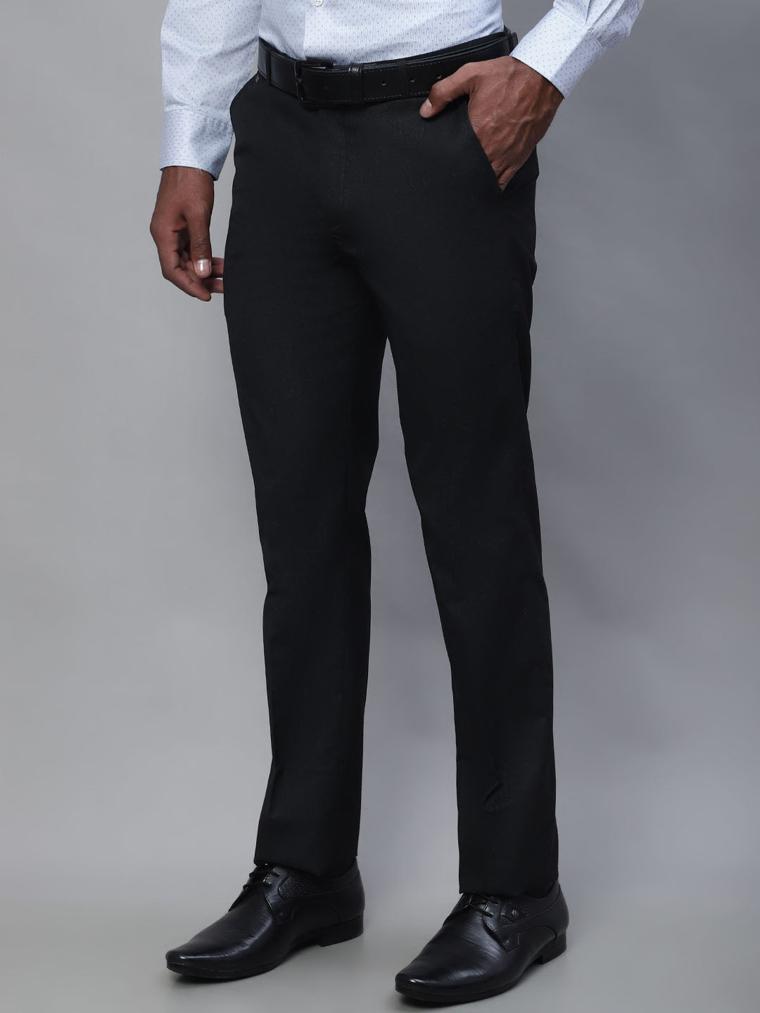 Cantabil Men Charcoal Trouser (7114274701451)