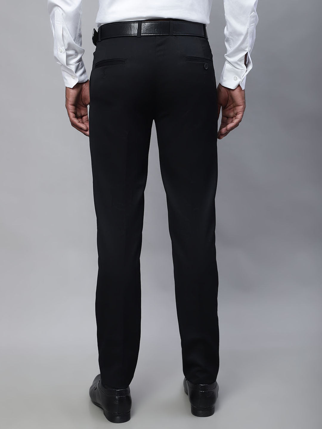 Cantabil Men Black Trouser (7114276307083)