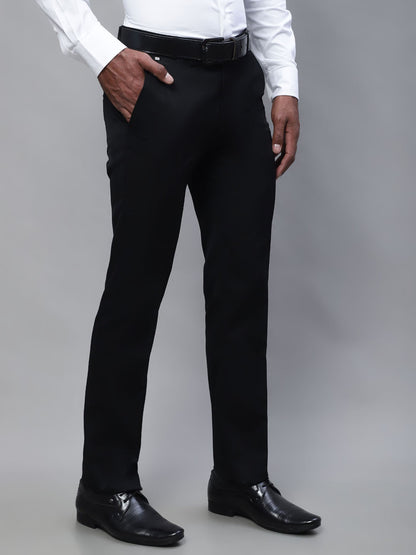 Cantabil Men Black Trouser (7114276307083)