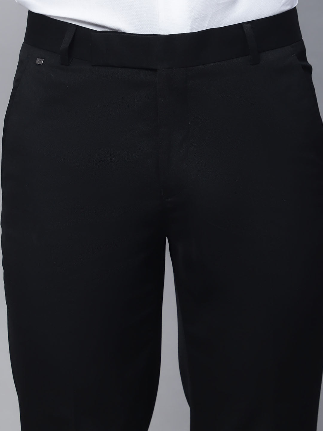 Cantabil Men Black Trouser (7114276307083)