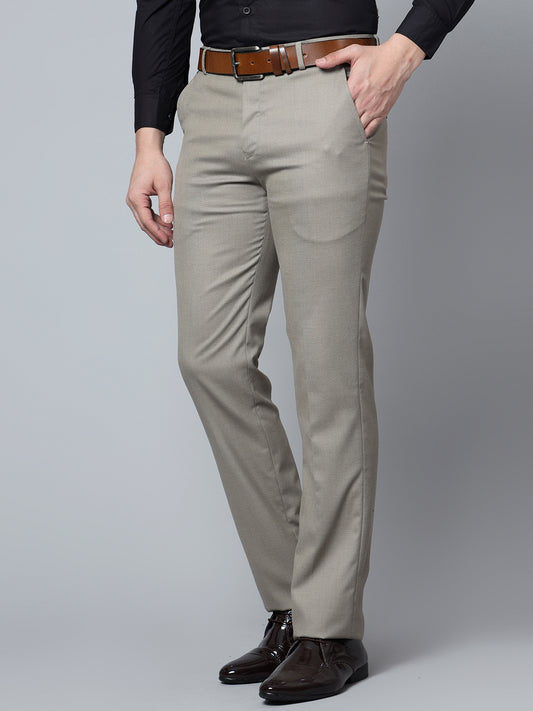 Cantabil Men Beige Trouser (7121324146827)