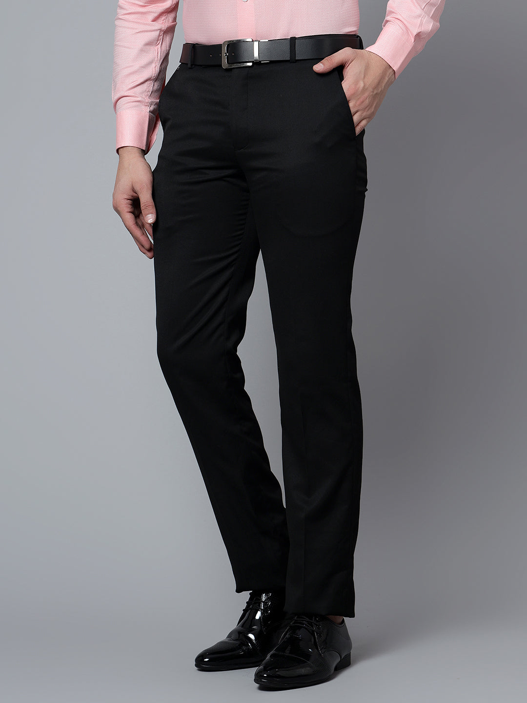 Cantabil Men Black Trouser (7121325064331)