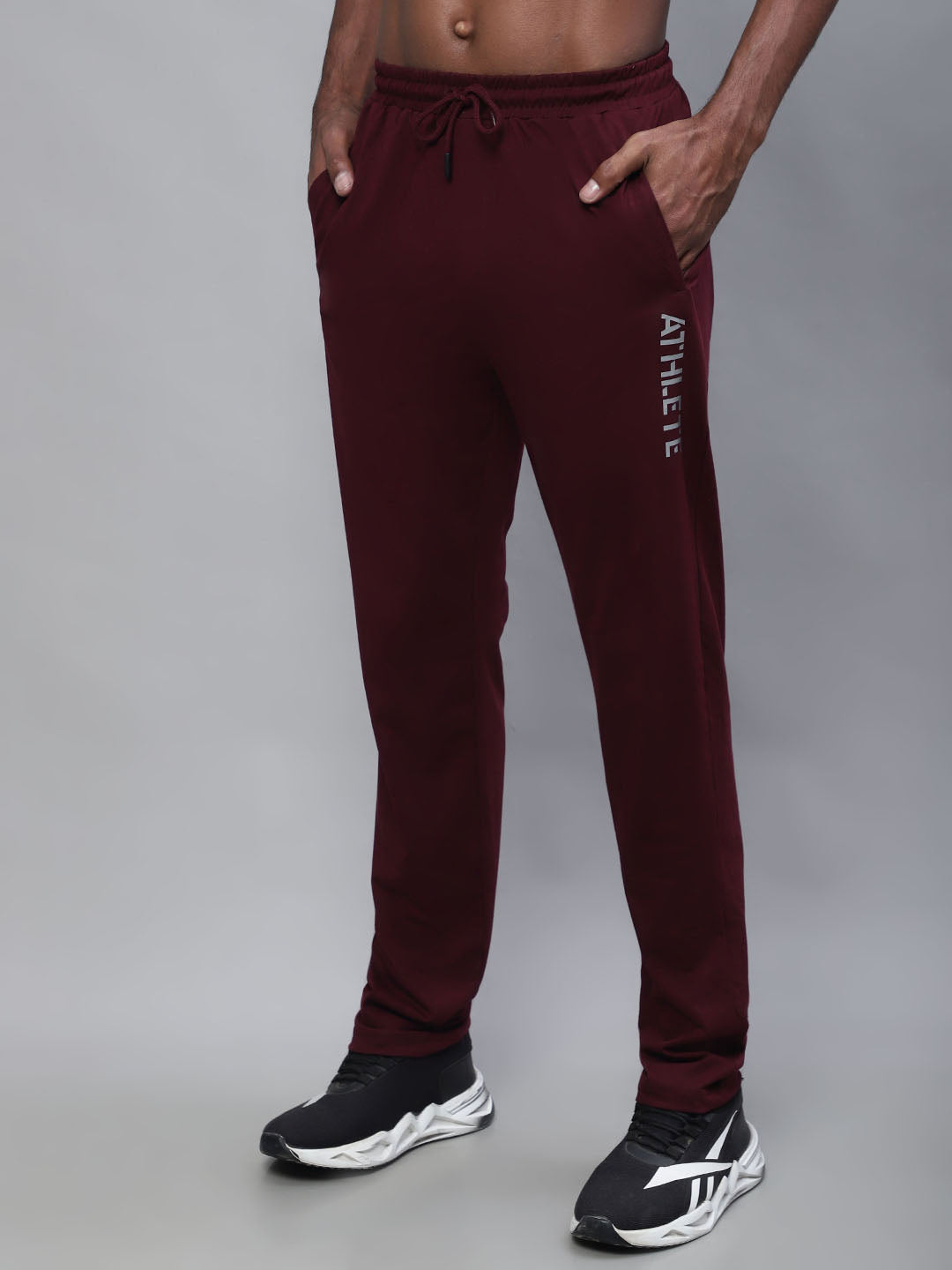 Cantabil Men Maroon Track Pant (7113661579403)