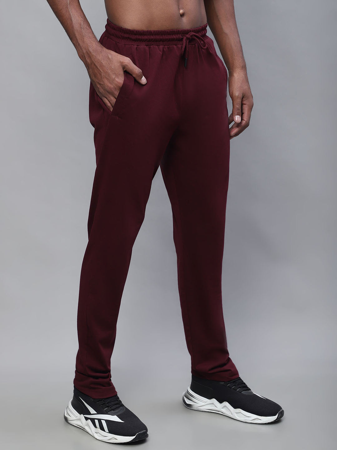 Cantabil Men Maroon Track Pant (7113661579403)