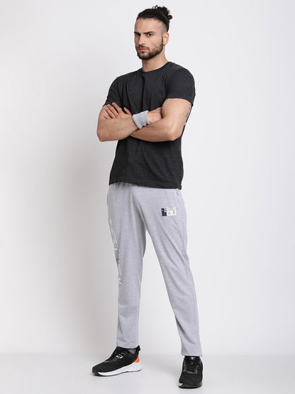 Cantabil Men's Grey Melange Track Pants (6769621270667)