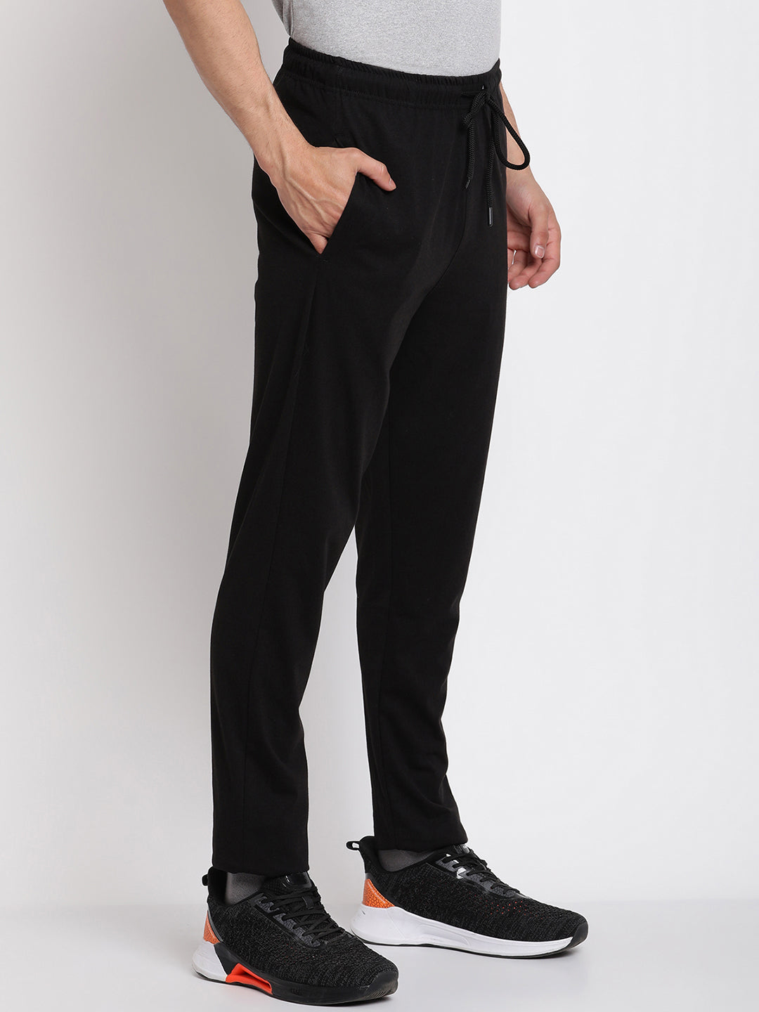 Cantabil Men's Black Track Pants (6769635557515)