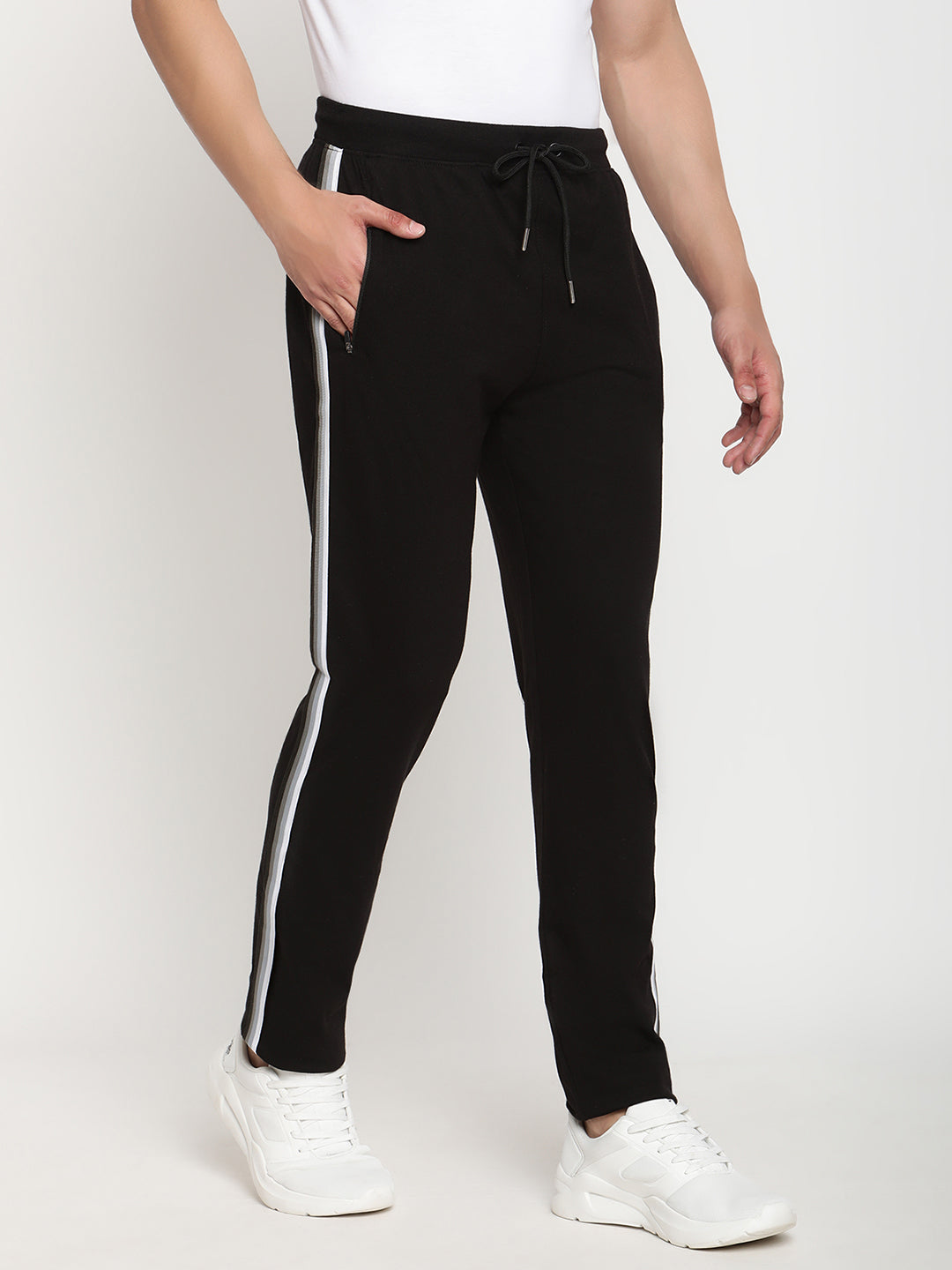 Cantabil Men's Black Track Pant (6795361550475)