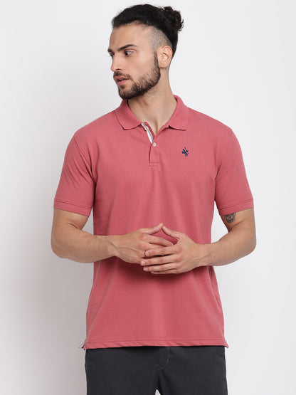 Cantabil Men's Dusty Pink T-Shirt (6767221506187)