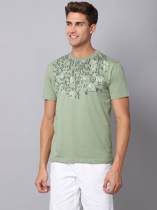 Cantabil Men's Green T-Shirt (6925056737419)