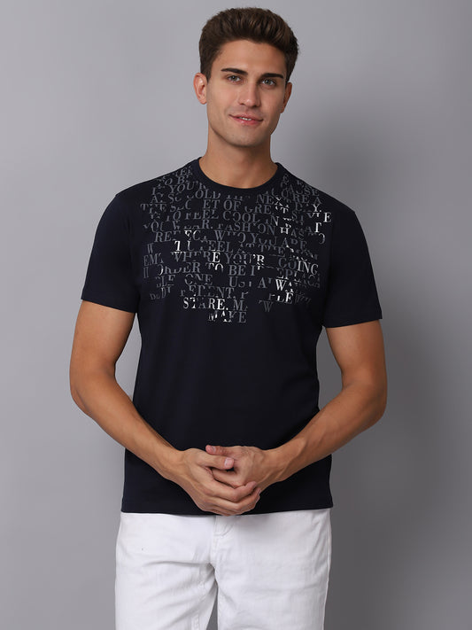 Cantabil Men's Navy T-Shirt (6925160743051)